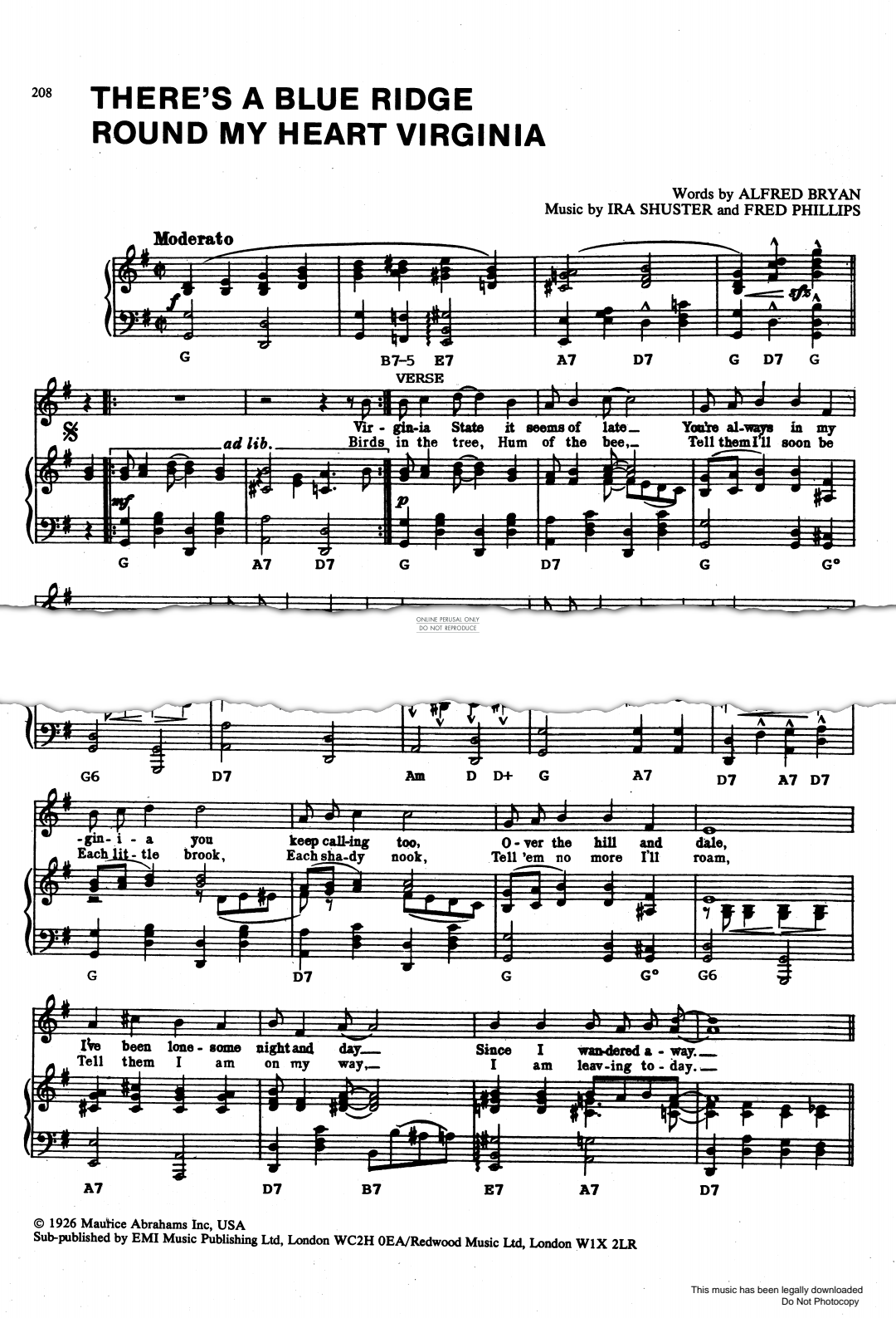 gallery: There's A Blue Ridge In My Heart, Virginia, Ira Schuster, Gesang, Klavier