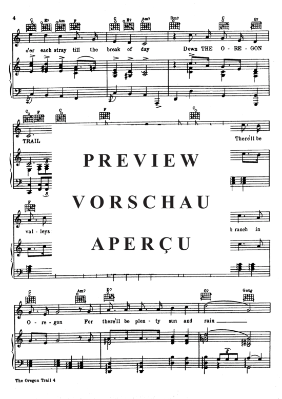 Produktgalerie: Seite 5 von 8 The Oregon Trail , Popular Standard, Klavier und Gesang