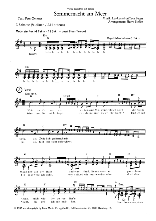 Produktbild zu: Sommernacht am Meer Vicky Leandros