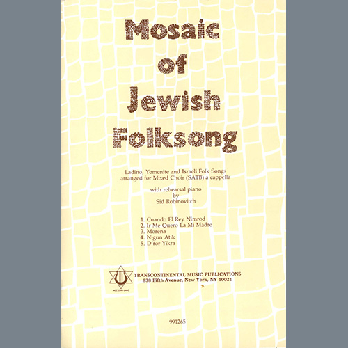 cover: Mosaic Of Jewish Folksongs, Sid Robinovitch, Chor