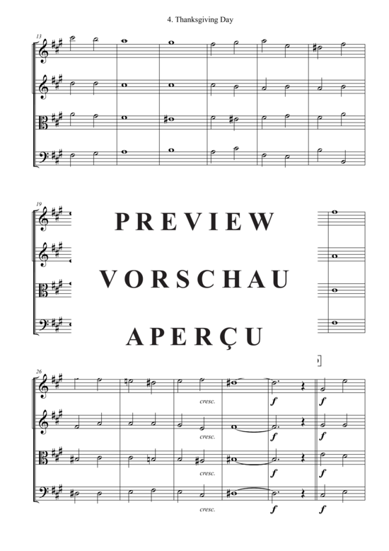 gallery: Thanksgiving Day , , (Streicher Quartett)