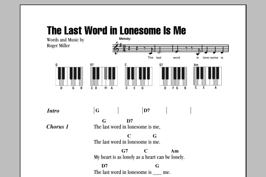 Produktbild zu: The Last Word In Lonesome Is Me