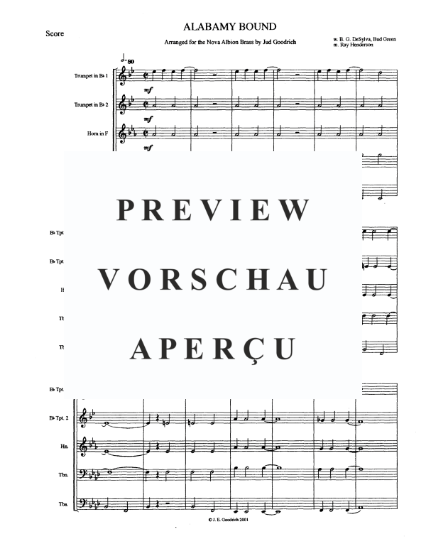 Produktgalerie: Seite 3 von 10 Alabamy Bound, , Blechbläser Quintett