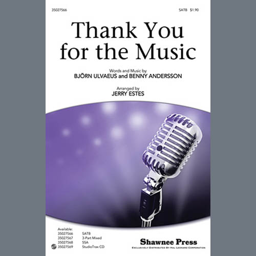 Produktbild zu: Thank You For The Music (arr. Jerry Estes)