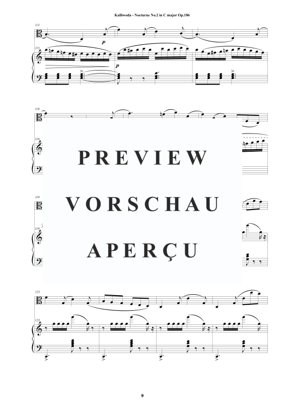Produktgalerie: Seite 10 von 11 Nocturne Nr.2 Op.186, , Viola und Klavier
