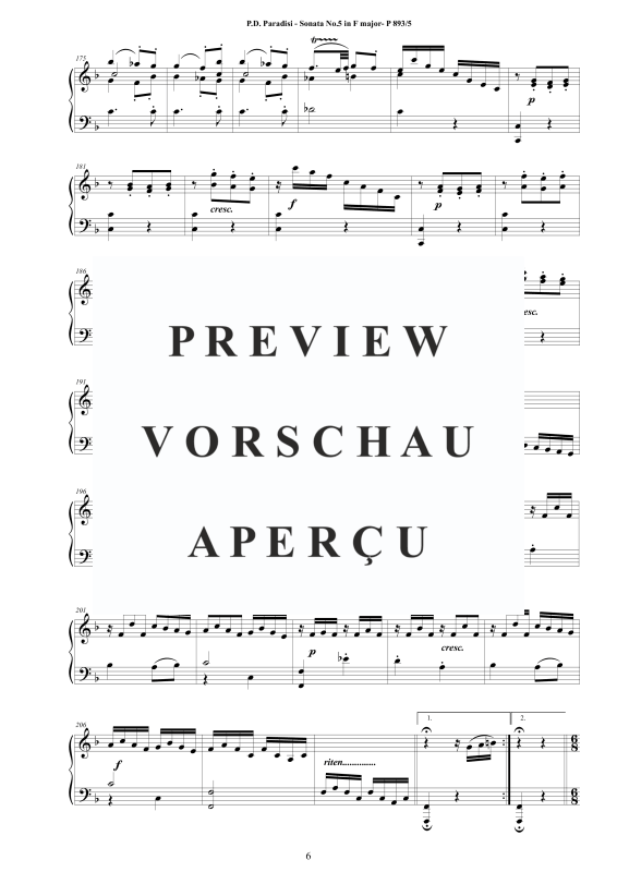 Produktgalerie: Seite 7 von 9 Sonate Nr. 5 in F-Moll, , Klavier Solo