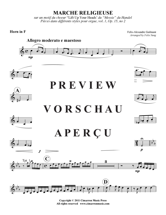 Produktgalerie: Seite 9 von 14 Marche Religeuse , , (Blechbläserquintett)