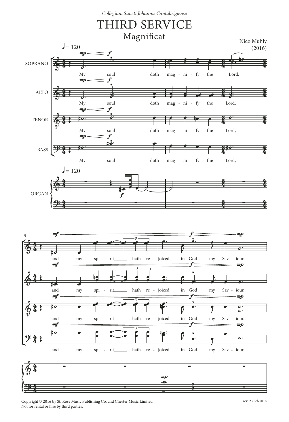 Produktbild zu: Third Service (Magnificat and Nunc Dimittis)