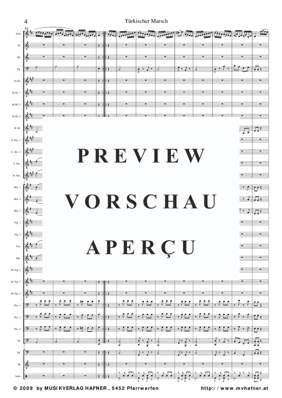 Product gallery: Page 9 of 11 Türkischer Marsch, , (large wind orchestra)