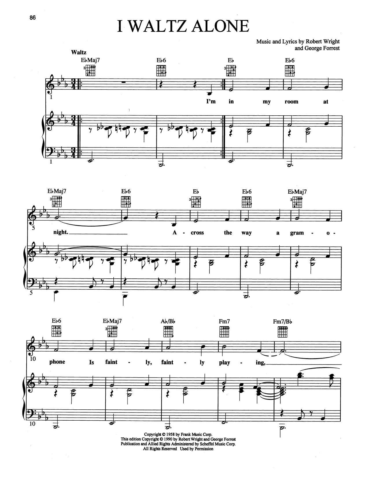 Product picture to: I Waltz Alone (from Grand Hotel: The Musical)
