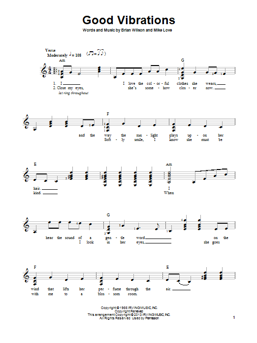 Produktgalerie: Seite 1 von 1 Good Vibrations, The Beach Boys, Gitarre