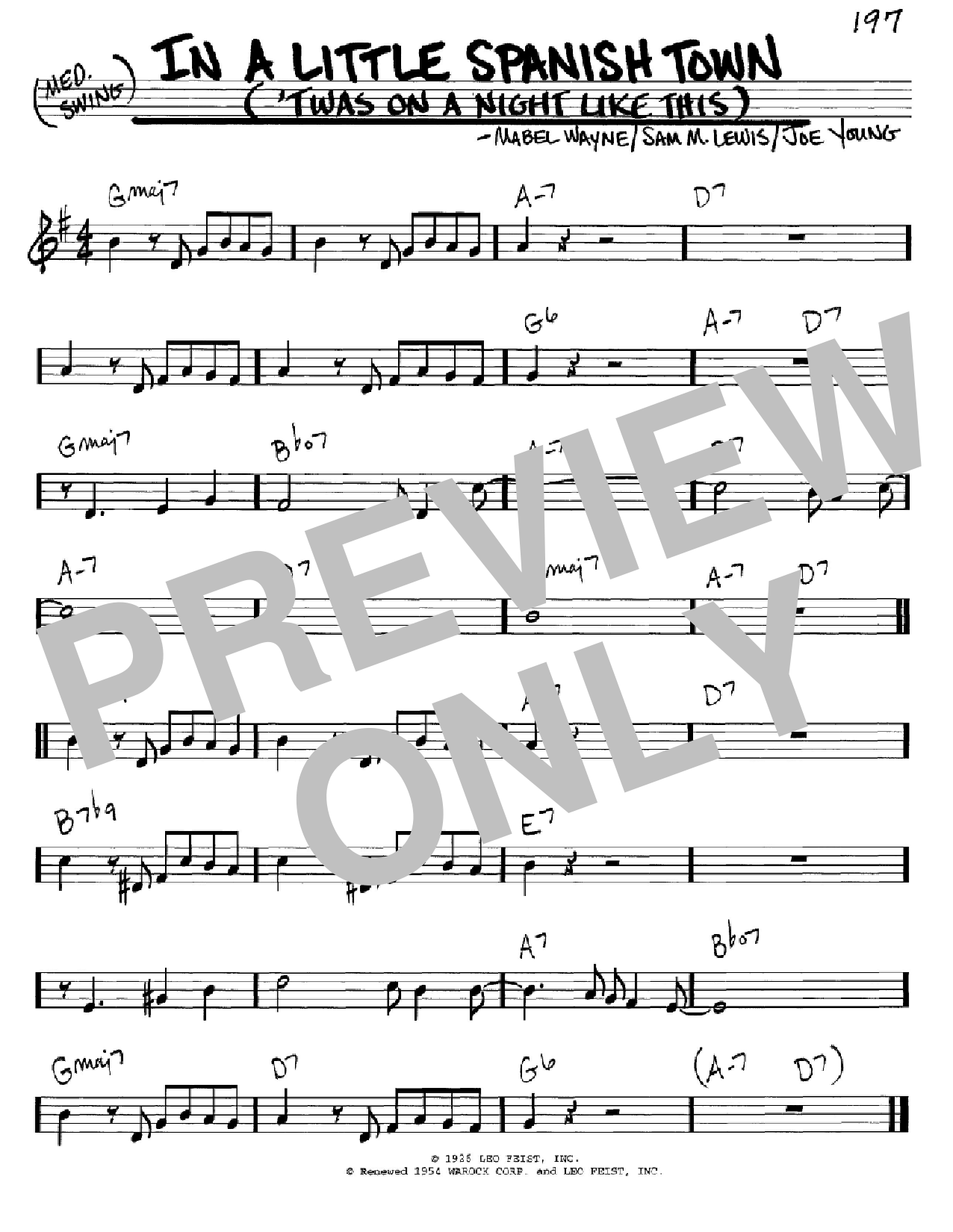 Produktbild zu: In A Little Spanish Town ('Twas On A Night Like This)