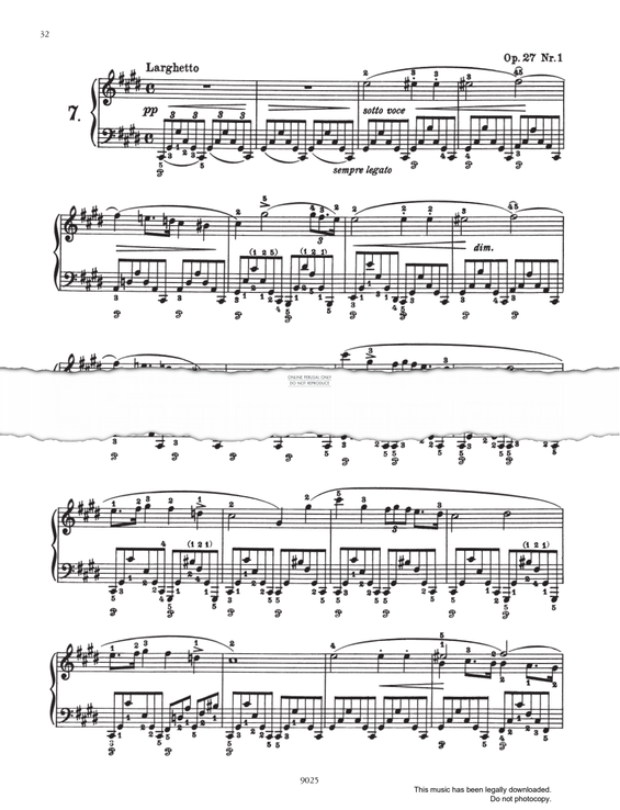 Produktgalerie: Seite 1 von 1 Nocturne in C# Minor Op.27 No.1, Frederic Chopin, Klavier