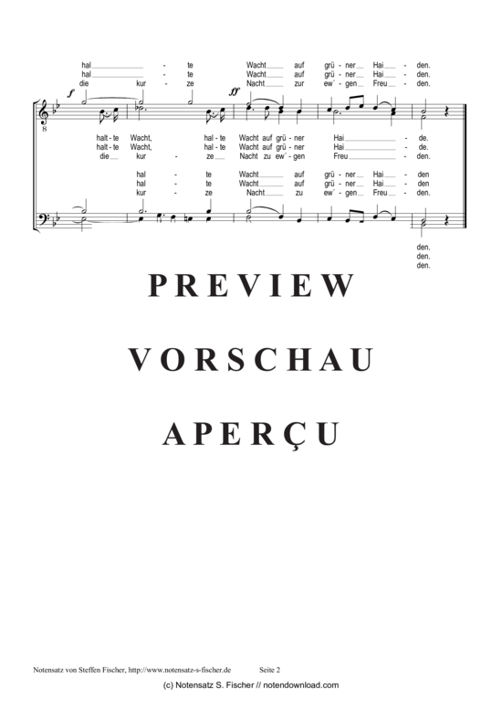 Product gallery: Page 3 of 3 Auf der Wacht  , , (male choir)