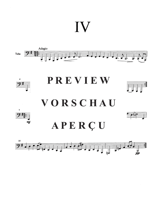 Product gallery: Page 7 of 9 Suite for Solo Tuba Alone by Itself without Accompaniment , , (Tuba Solo)