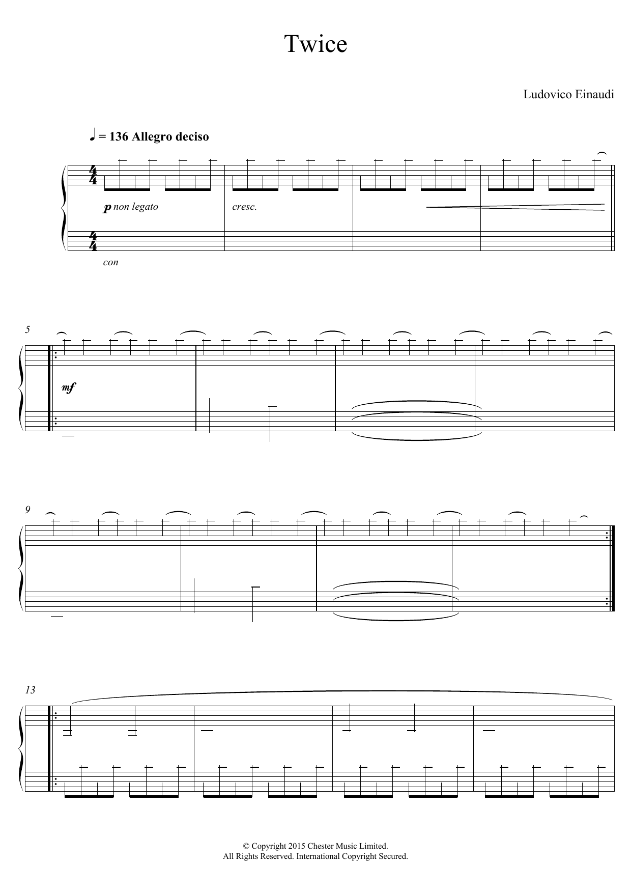 Product gallery: Page 1 of 1 Twice, Ludovico Einaudi