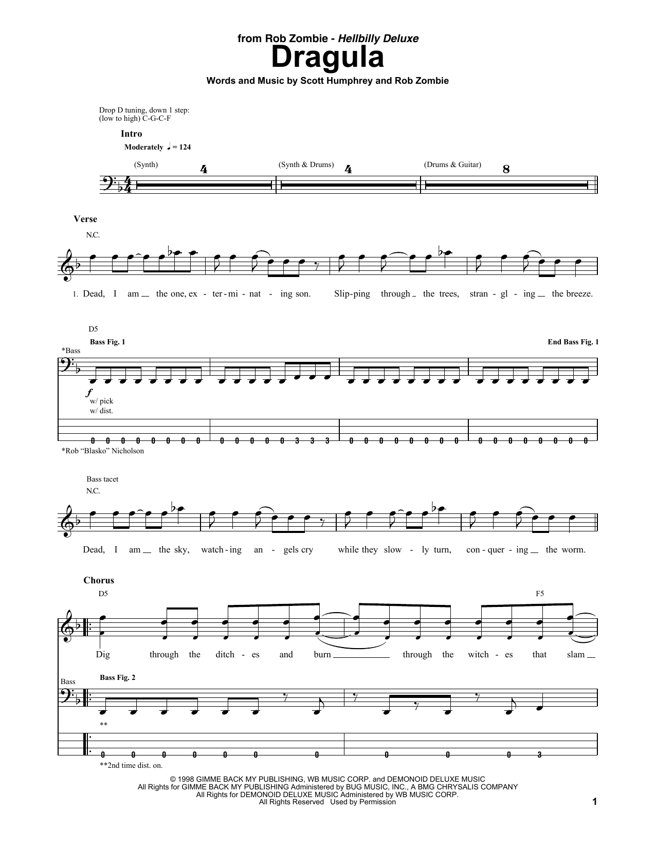 Produktgalerie: Seite 1 von 1 Dragula, Rob Zombie, E-Bass