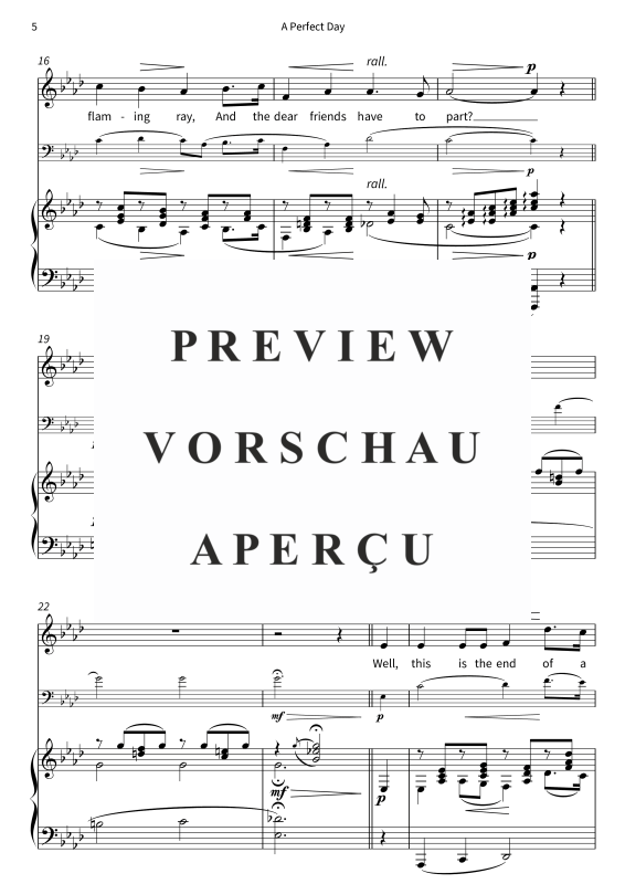 gallery: A Perfect Day, , (Gesang, Cello und Klavier)