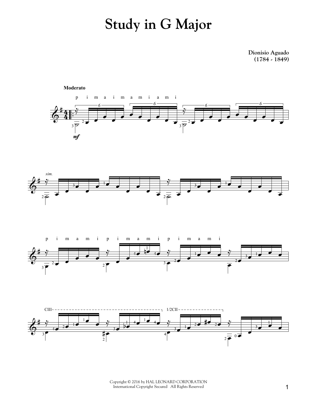 Product picture to: Study In G Major