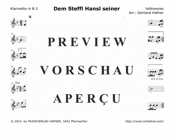 Product gallery: Page 7 of 11 Dem Steffl Hansl seiner, , (woodwind and brass)