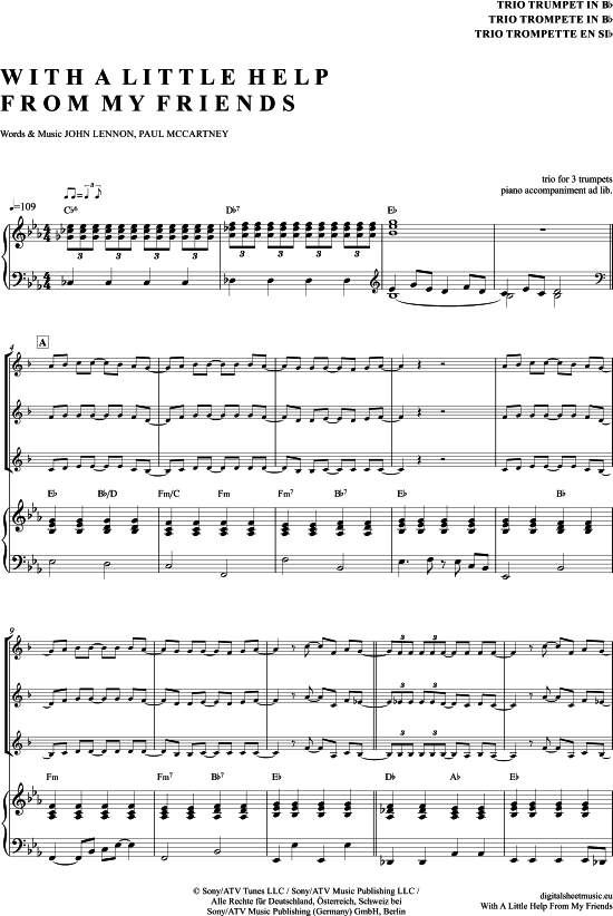 Produktbild zu: With a little help from my friends The Beatles