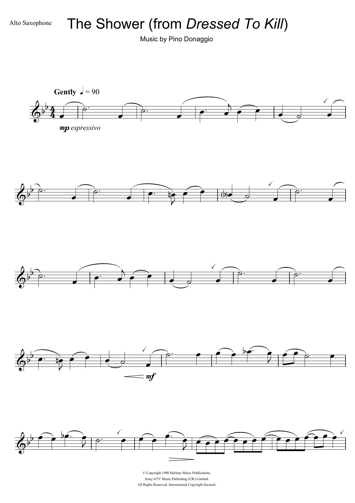 Product gallery: Page 1 of 1 The Shower (from Dressed To Kill), Pino Donaggio