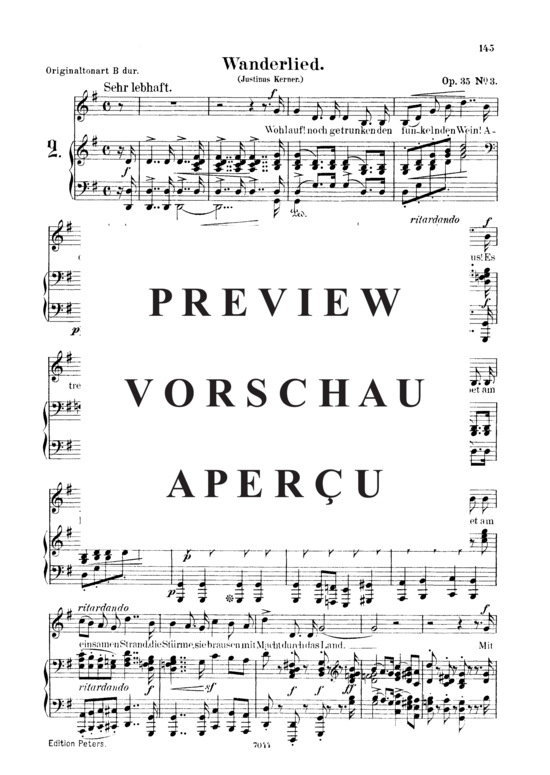 gallery: Wanderlied Op.35 No.3 , , (Gesang tief + Klavier)