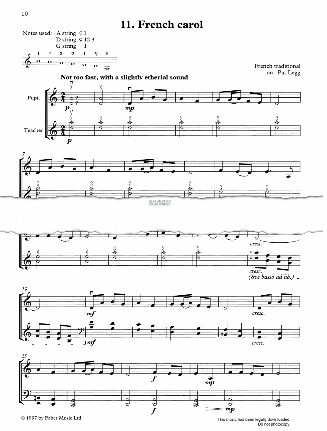 Produktgalerie: Seite 1 von 1 French Carol, French Traditional, Violoncello
