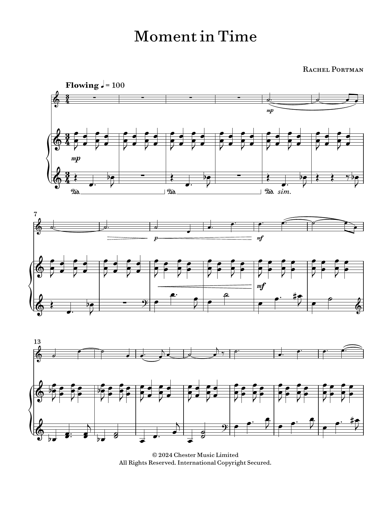 Produktgalerie: Seite 1 von 1 Moment In Time, Rachel Portman, Klavier, Violine