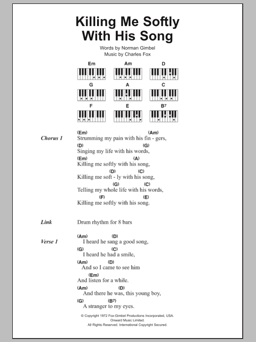 Product picture to: Killing Me Softly With His Song