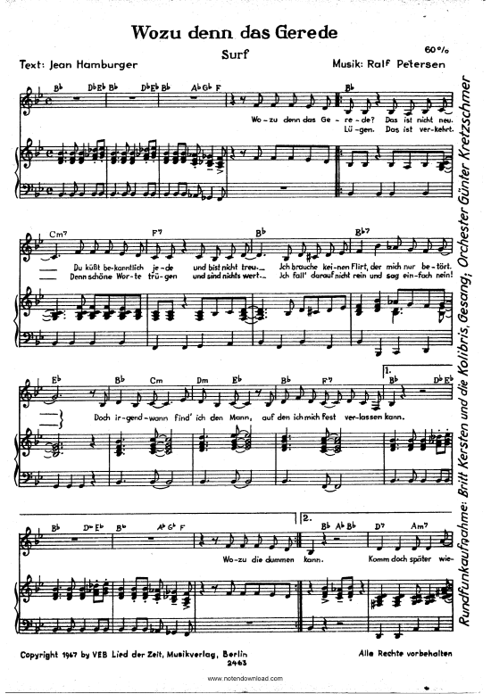 Produktbild zu: Wozu denn das GeredeBritt Kersten und die Kolibris