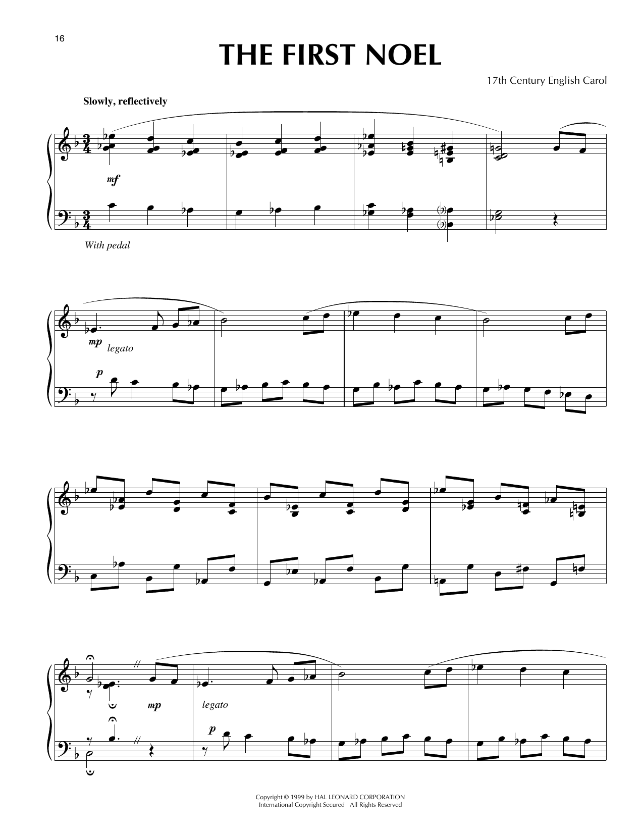 Produktbild zu: The First Noel [Jazz version] (arr. Frank Mantooth)