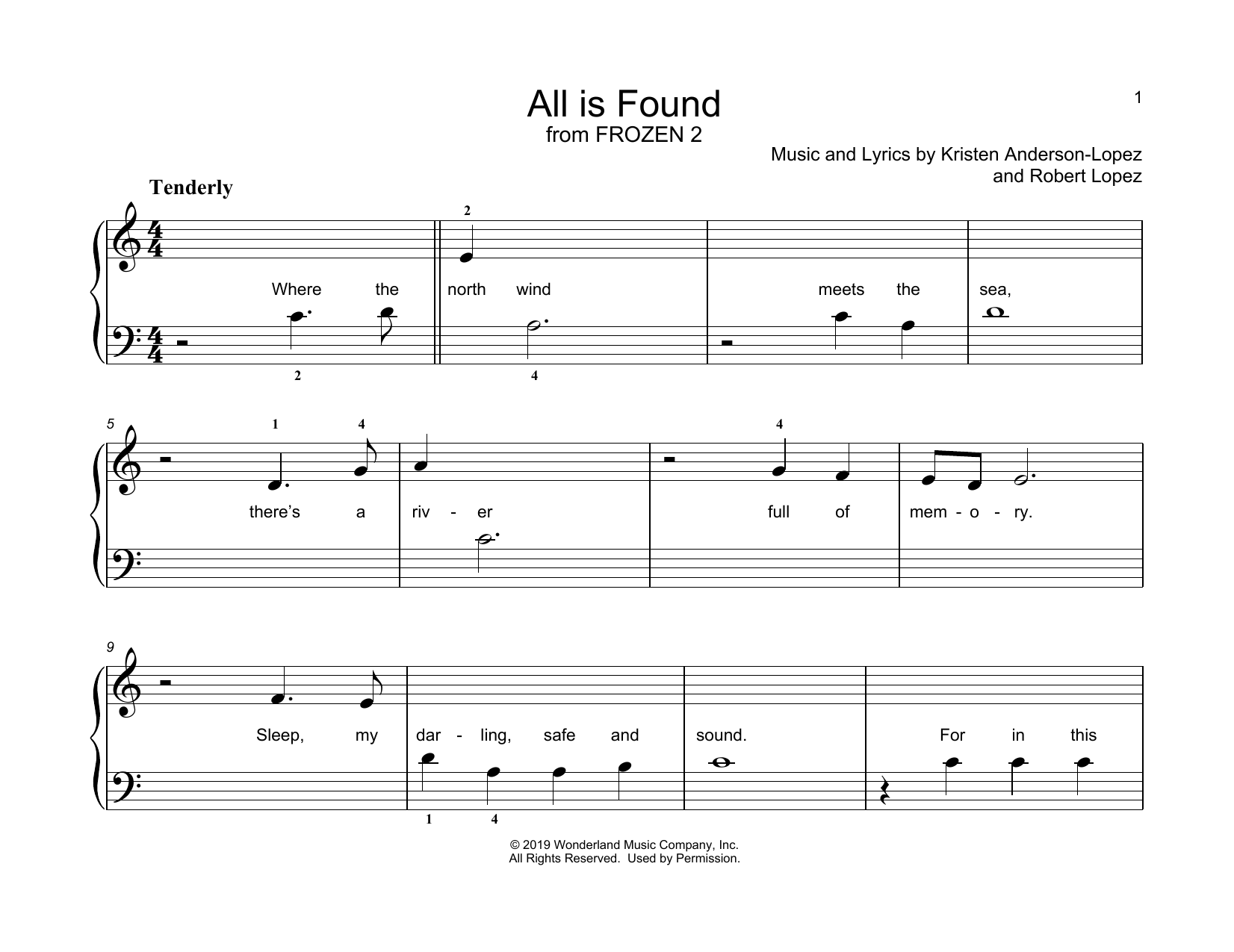 Produktbild zu: All Is Found (from Disney's Frozen 2)