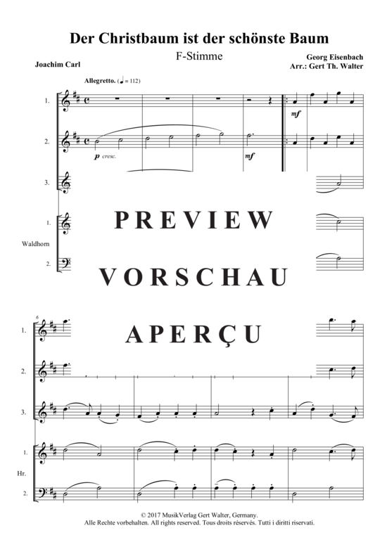 Produktgalerie: Seite 8 von 11 Der Christbaum ist der schönste Baum , , (flexibles Quintett)