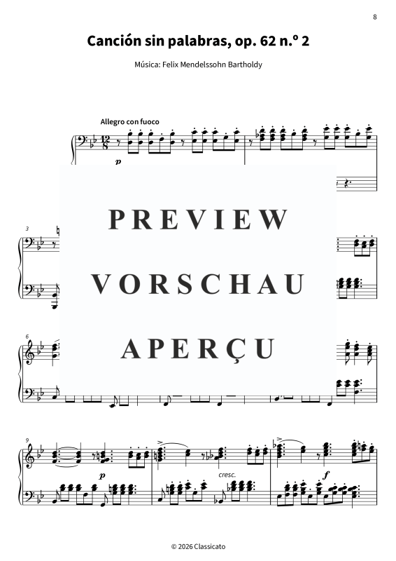Product gallery: Page 10 of 11 Canciones sin palabras op. 62, , Klavier Solo