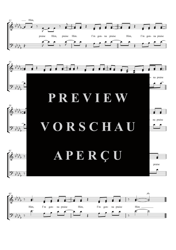 gallery: Praise Him, , Gemischter Chor SAM/Solo opt. und Klavier