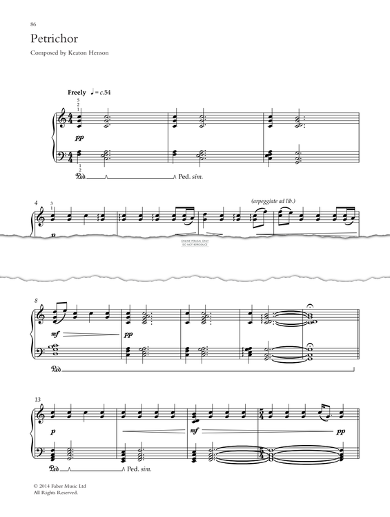 Produktgalerie: Seite 1 von 1 Petrichor, Keaton Henson, Klavier