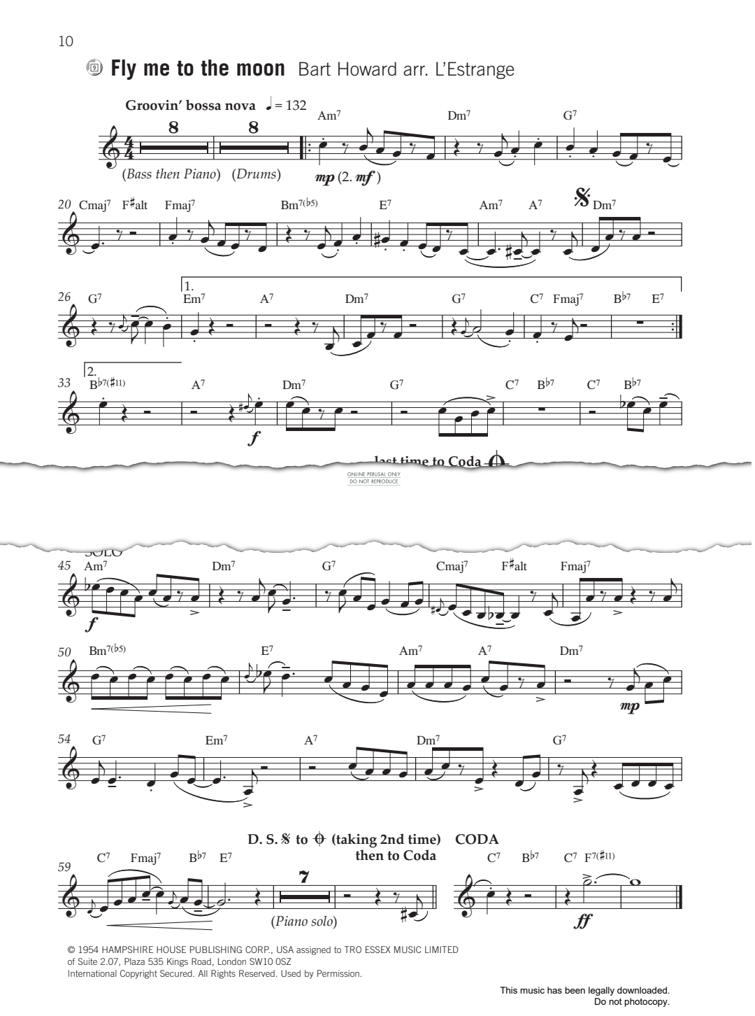 Produktgalerie: Seite 1 von 1 Fly Me To The Moon (In Other Words), Bart Howard, Trompete