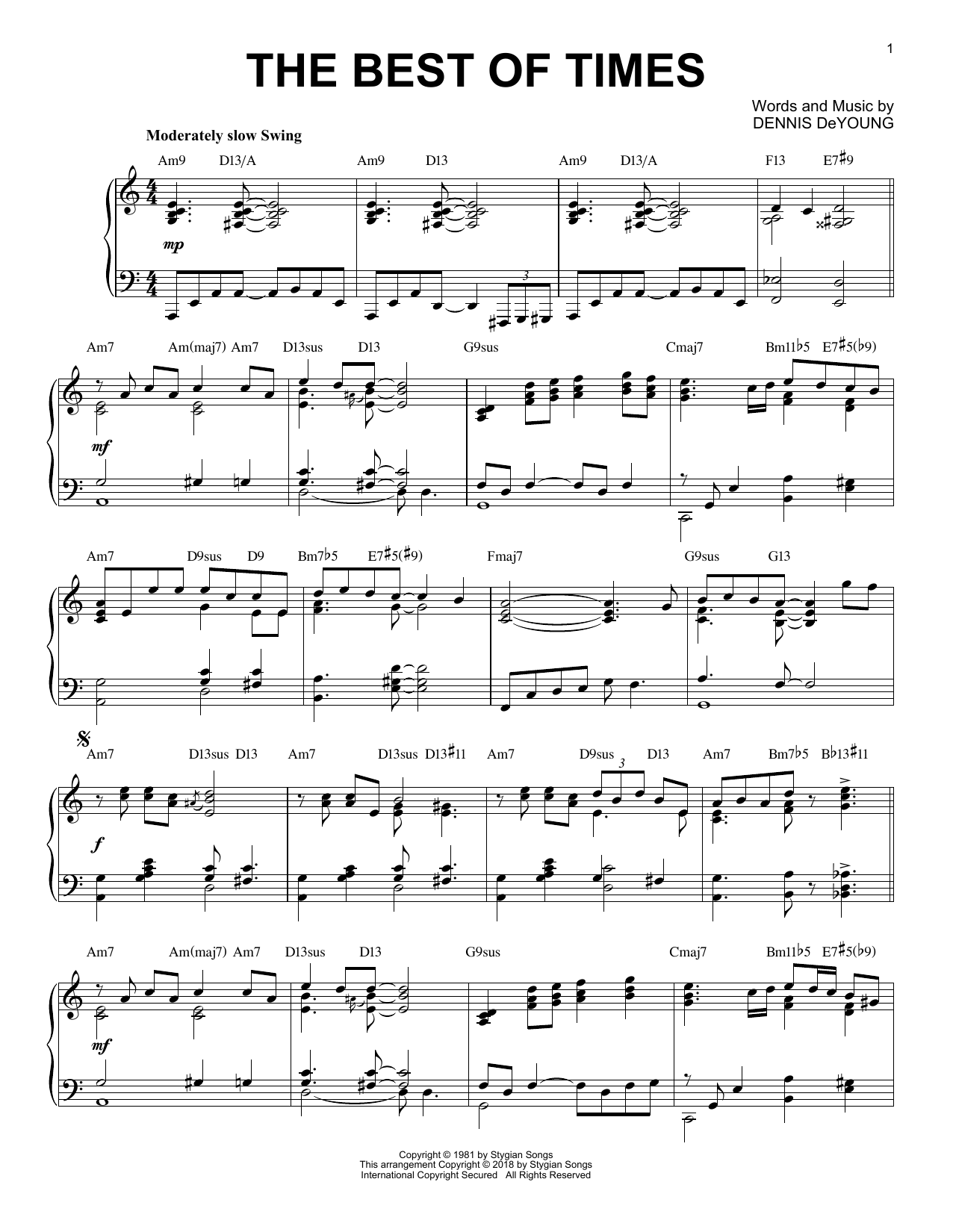 Produktbild zu: The Best Of Times [Jazz version]