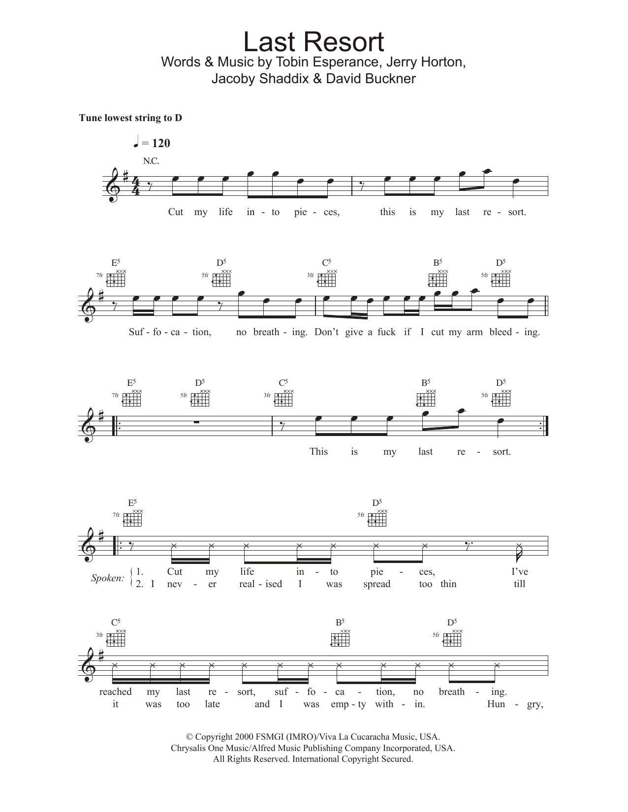 Produktbild zu:  Last Resort - Papa Roach