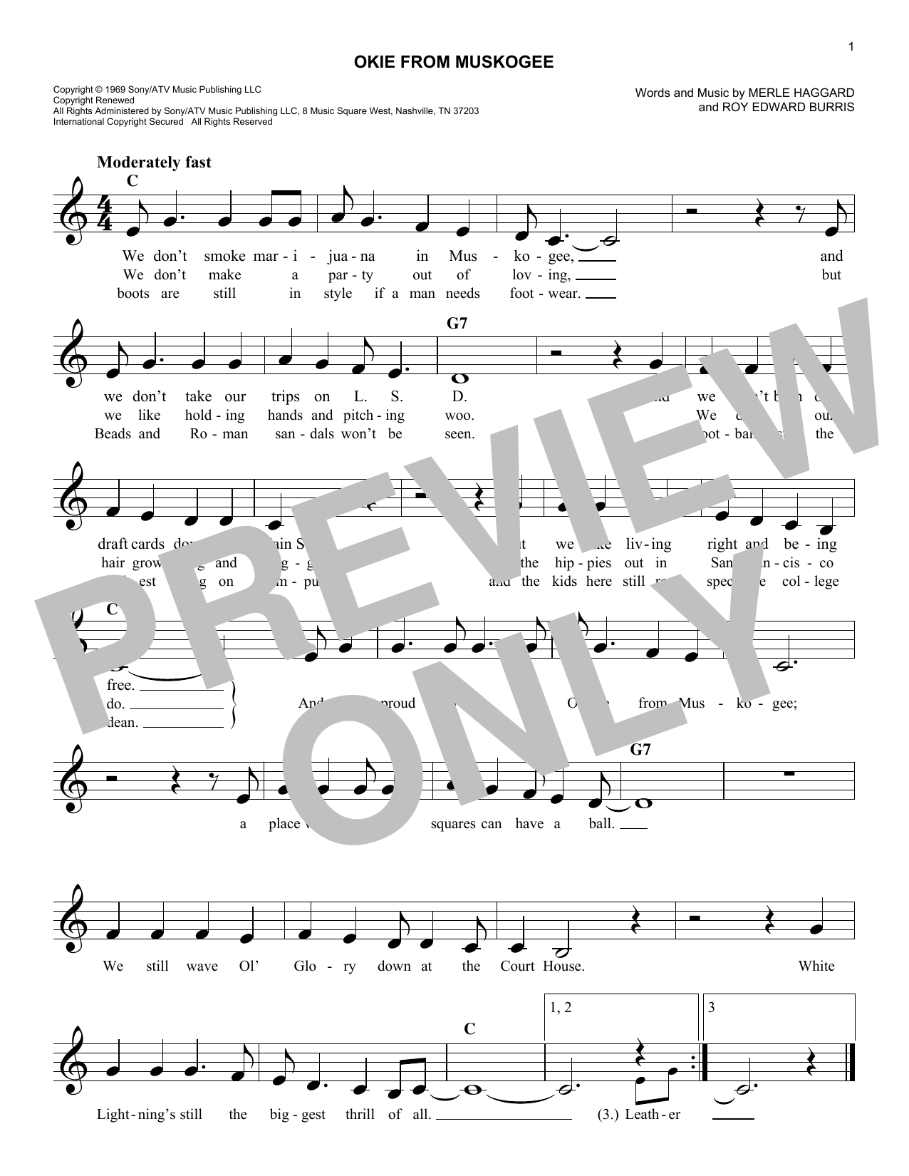 Produktgalerie: Seite 1 von 1 Okie From Muskogee, Merle Haggard