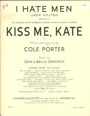 cover: I Hate Men, Cole Porter