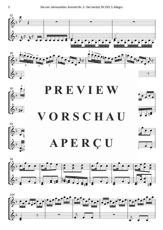 gallery: Die vier Jahreszeiten, Konzert Nr. 3 - Der Herbst - 3. Allegro, The Twiolins, (Duett 2x Violine)