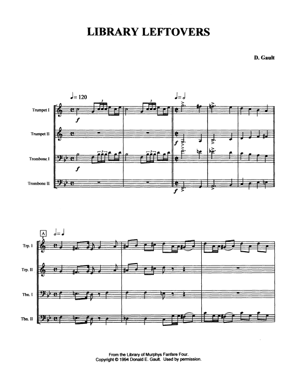 Produktgalerie: Seite 1 von 11 Library Leftovers, , Blechbläserquartett