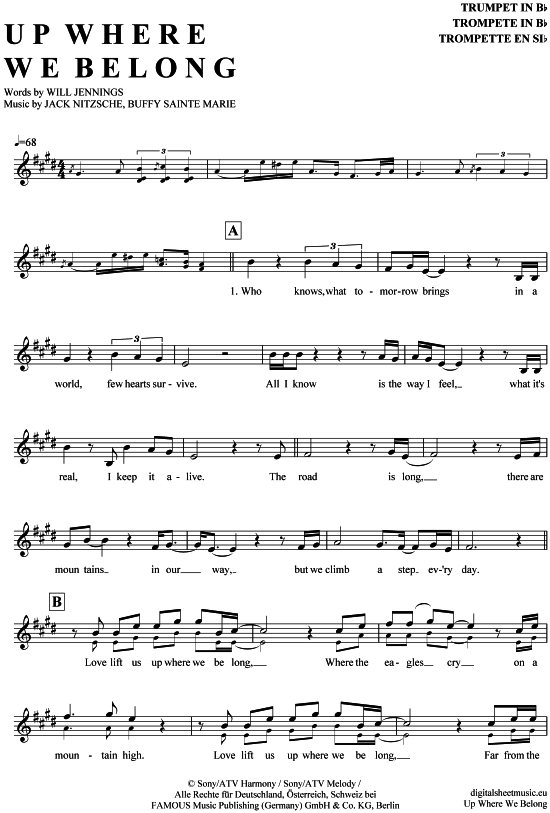 Produktbild zu: Up where we belong Joe Cocker / Jennifer Warnes