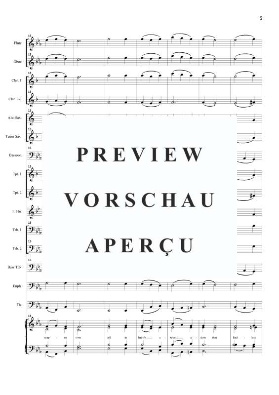 Produktgalerie: Seite 8 von 11 Holy God we praise thy name, , Gemischter Chor und Concert Band