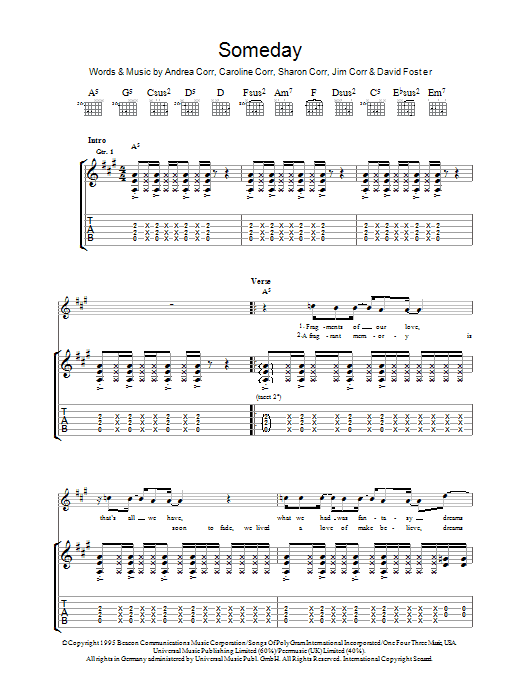 Product gallery: Page 1 of 1 Someday, The Corrs