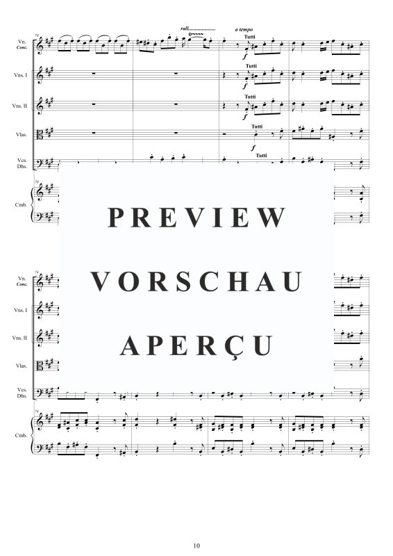 Product gallery: Page 11 of 11 Violin Konzert in A-Dur, , Violin Solo, String Ensemble and Harpsichord Bc