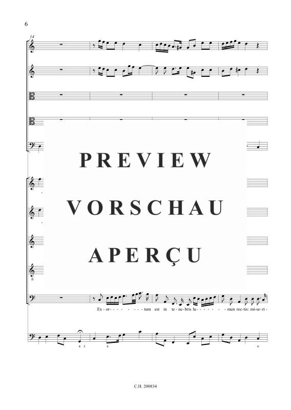 gallery: Beatus vir, qui timet Dominum (Psalm 111), , (Gemischtes Ensemble 5 Vokalstimmen, 2 Violinen, 2 Violen, Violone und BC)