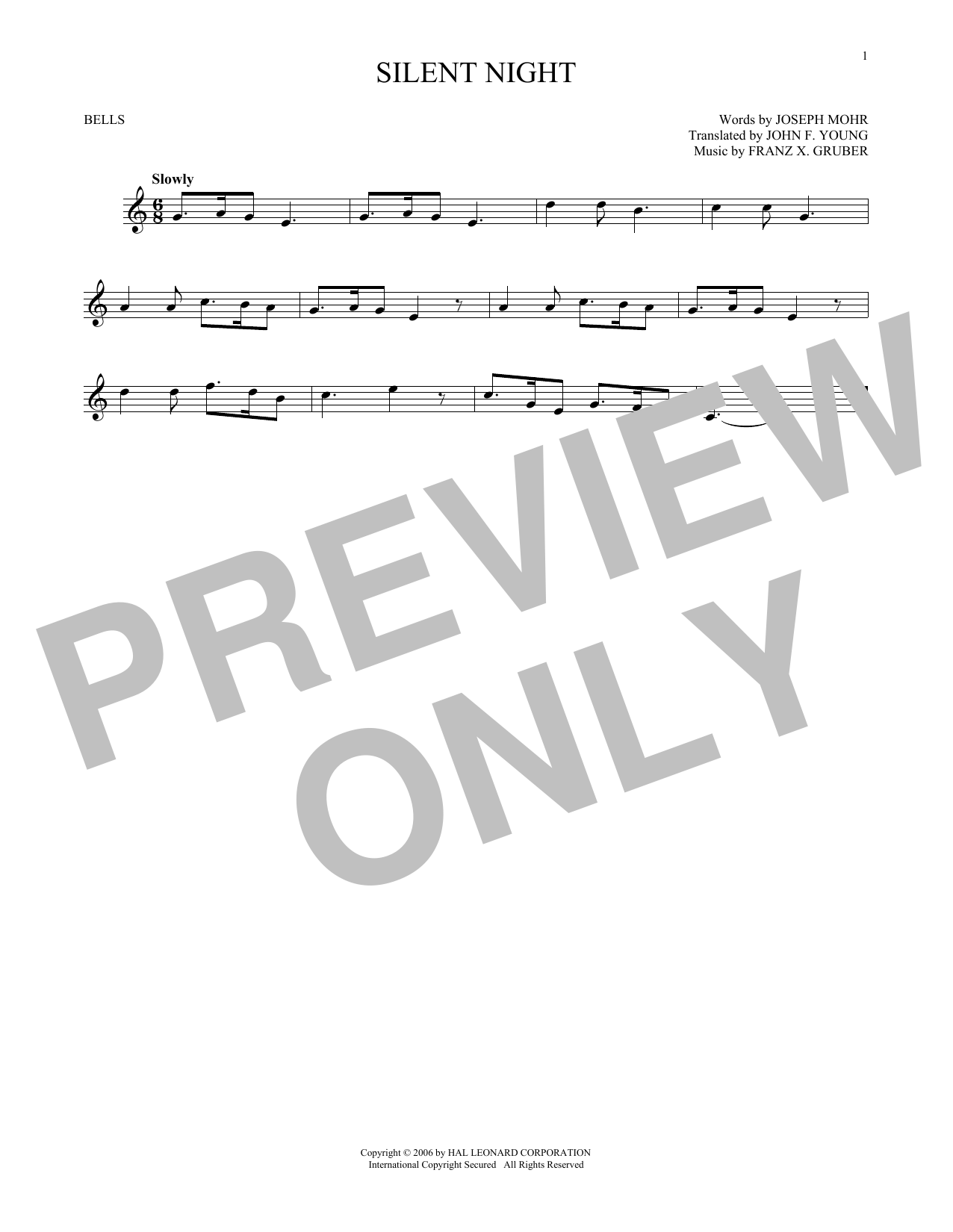 Produktgalerie: Seite 1 von 1 Silent Night, Franz X. Gruber, Percussion